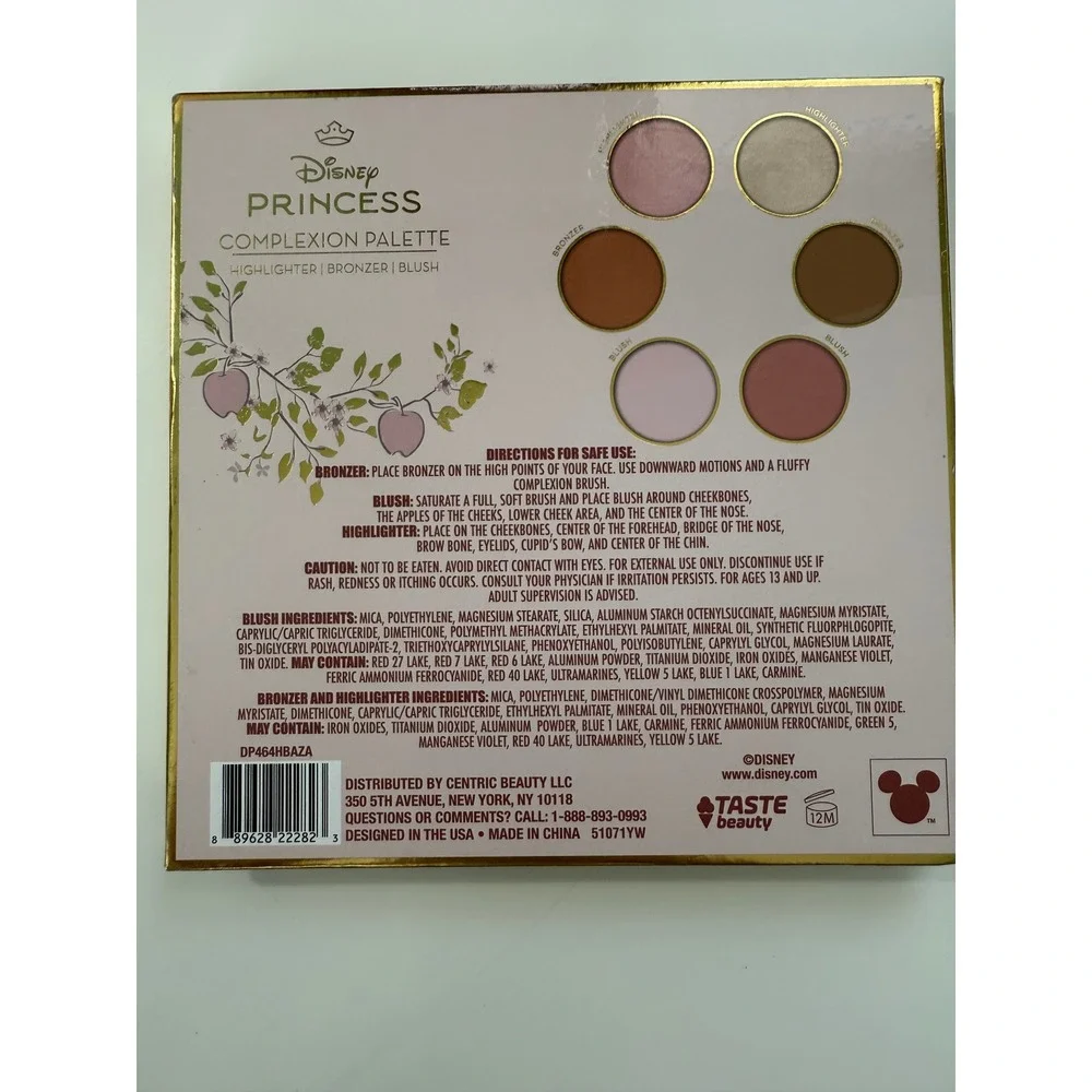 Disney Snow White Makeup Set Eyeshadow Complexion Palette Lip Oil Taste‎ Beauty